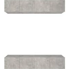 Image de vidaXL Armoires TV 4 pcs. Gris béton 80x30x30 cm Bois composite