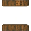 Image de vidaXL Armoires TV 4 pcs. Chêne fumé 80x30x30 cm Bois composite