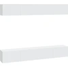 Image de vidaXL Armoires murales TV 4 pcs. Blanc 100x30x30 cm
