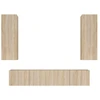 Image de vidaXL Ensemble de 4 meubles TV en bois composite chêne Sonoma