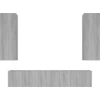 Image de vidaXL Ensemble de 4 meubles TV Gris Sonoma Bois composite
