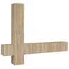 Image de vidaXL Ensemble d'armoires TV 5 pièces en bois composite chêne Sonoma