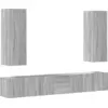Image de vidaXL Ensemble de 5 meubles TV Gris Sonoma Bois composite