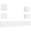 Image de vidaXL Ensemble de 6 meubles TV blanc en bois composite