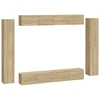 Image de vidaXL Ensemble d'armoires TV 8 pièces en bois composite chêne Sonoma