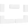 Image de vidaXL Ensemble d'armoires TV 7 pièces blanc bois composite