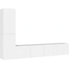Image de vidaXL Ensemble de 4 armoires TV blanc en bois composite