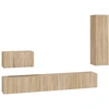 Image de vidaXL Ensemble de 4 meubles TV en bois composite chêne Sonoma