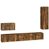 Image de vidaXL Ensemble de meubles TV 4 pièces chêne fumé bois composite