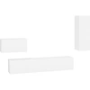 Image de vidaXL Ensemble de 4 armoires TV blanc en bois composite