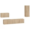 Image de vidaXL Ensemble de 4 meubles TV en bois composite chêne Sonoma