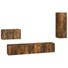 Image de vidaXL Ensemble de meubles TV 4 pièces chêne fumé bois composite