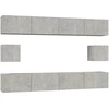 Image de vidaXL Ensemble de 6 meubles TV en bois gris béton