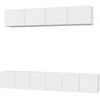 Image de vidaXL Ensemble de 5 meubles TV blanc en bois composite