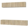 Image de vidaXL Ensemble d'armoires TV 5 pièces en bois composite chêne Sonoma
