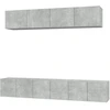 Image de vidaXL Ensemble de 5 meubles TV en bois gris béton