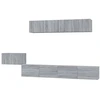 Image de vidaXL Ensemble de 5 meubles TV Gris Sonoma Bois composite