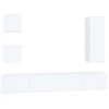 Image de vidaXL Ensemble de 5 meubles TV blanc en bois composite