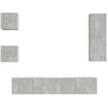 Image de vidaXL Ensemble de 5 meubles TV en bois gris béton