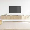 Image de vidaXL Ensemble d'armoires TV 3 pièces en bois composite chêne Sonoma