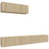 Image de vidaXL Ensemble d'armoires TV 3 pièces en bois composite chêne Sonoma