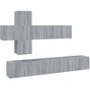 Image de vidaXL Ensemble d'armoires TV 7 pièces Gris Sonoma Bois composite