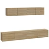 Image de vidaXL Ensemble de 4 meubles TV en bois composite chêne Sonoma