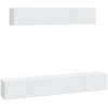 Image de vidaXL Ensemble de 4 armoires TV blanc en bois composite