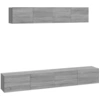 Image de vidaXL Ensemble de 4 meubles TV Gris Sonoma Bois composite