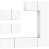 Image de vidaXL Ensemble de 6 meubles TV blanc en bois composite