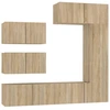 Image de vidaXL Ensemble d'armoires TV 6 pièces en bois composite chêne Sonoma