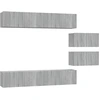 Image de vidaXL Ensemble d'armoires TV 6 pièces Gris Sonoma Bois composite