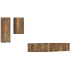Image de vidaXL Ensemble de meubles TV 4 pièces chêne fumé bois composite
