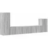 Image de vidaXL Ensemble de 4 meubles TV Gris Sonoma Bois composite