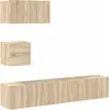 Image de vidaXL Ensemble de 4 meubles TV en bois composite chêne Sonoma