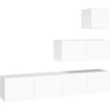 Image de vidaXL Ensemble de 4 armoires TV blanc en bois composite