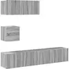 Image de vidaXL Ensemble de 4 meubles TV Gris Sonoma Bois composite