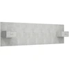 Image de vidaXL Tête de lit avec tables de nuit gris béton Bois composite