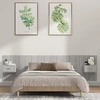 Image de vidaXL Tête de lit avec chevets Gris Sonoma Bois composite