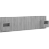 Image de vidaXL Tête de lit avec chevets Gris Sonoma Bois composite