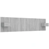 Image de vidaXL Tête de lit avec chevets Gris Sonoma Bois composite