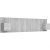 Image de vidaXL Tête de lit avec chevets Gris Sonoma Bois composite