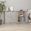 Image de vidaXL Sideboards 2 pcs gris béton 60x30x70 cm Bois composite