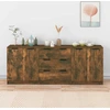 Image de vidaXL Sideboard 3 pièces chêne fumé bois composite