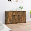 Image de vidaXL Sideboards 2 pcs. Chêne fumé 60x30x70 cm Bois composite