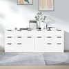 Image de vidaXL Sideboard 3 pcs. blanc bois composite