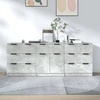Image de vidaXL Ensemble de 3 sideboards en bois gris béton