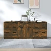 Image de vidaXL Sideboard 3 pièces chêne fumé bois composite