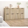 Image de vidaXL Sideboards 2 pièces Chêne Sonoma 60x30x70 cm Bois composite