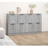 Image de vidaXL Sideboards 2 pcs. Gris Sonoma 60x30x70 cm Bois composite